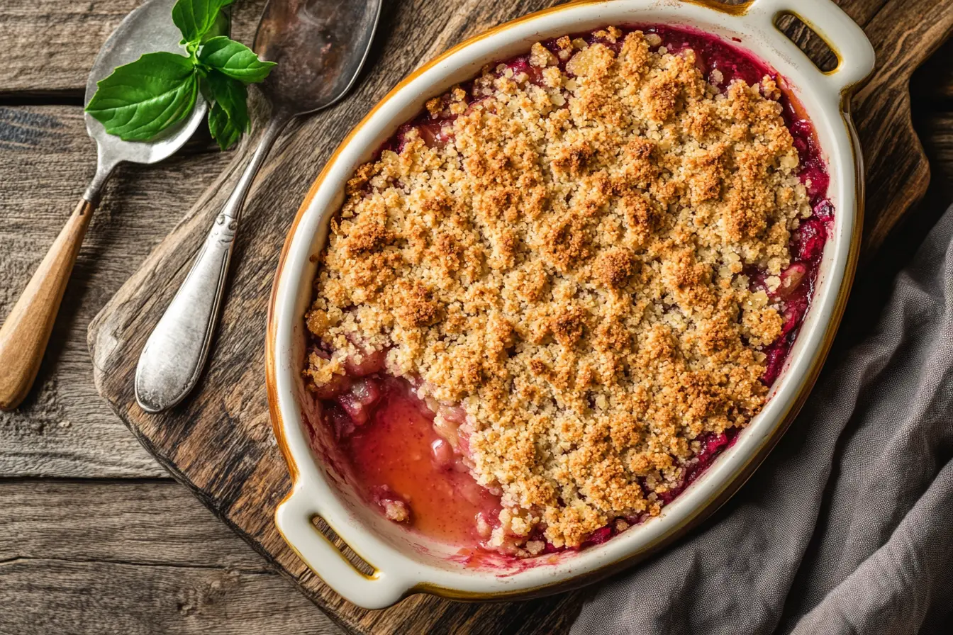 Differences Between Rhubarb Crisp and Crumble