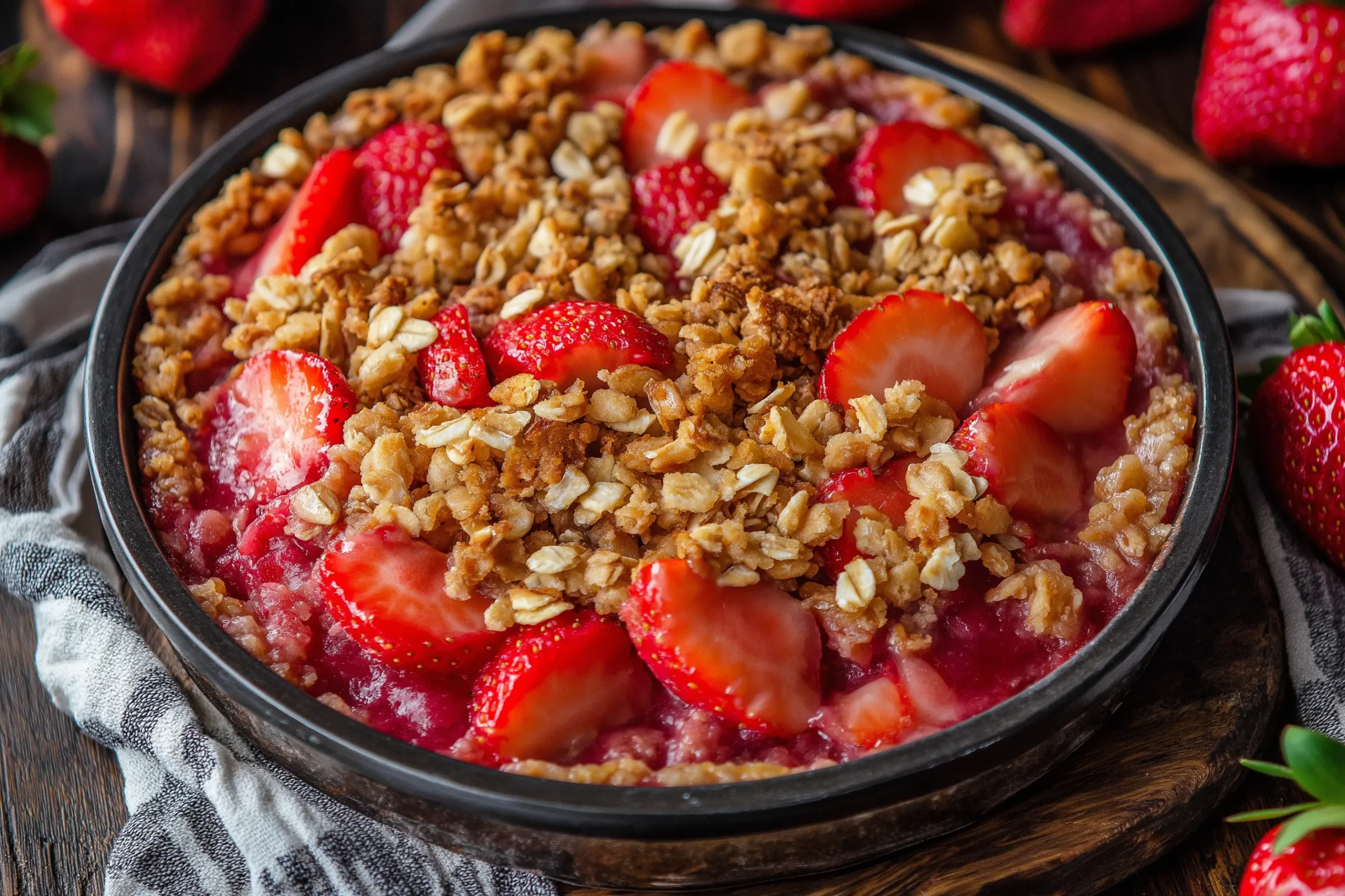 Strawberry Rhubarb Crisp