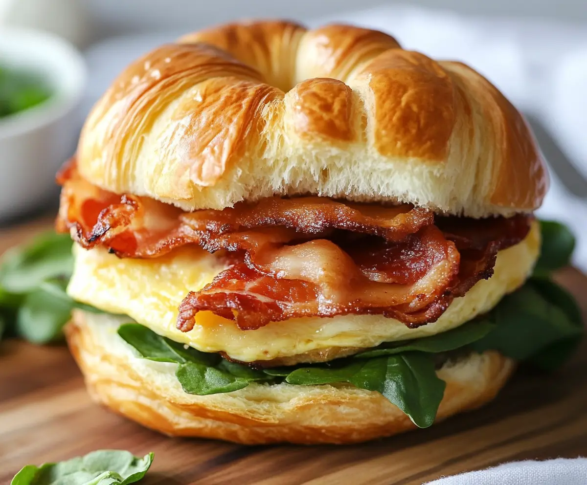 Easy Croissant Breakfast Sandwich