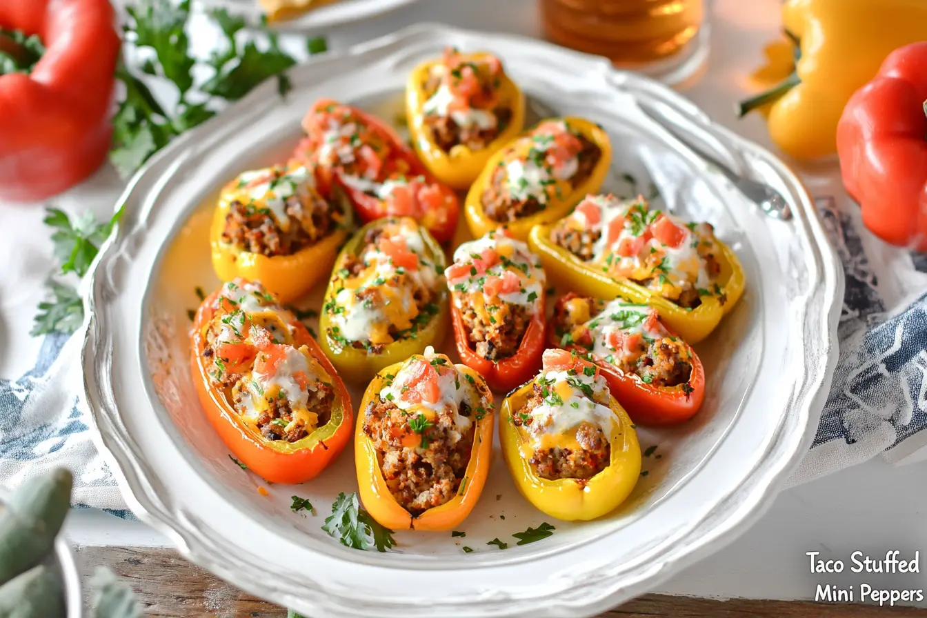 Taco Stuffed Mini Peppers