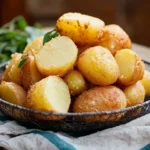 Golden crispy potatoes with a perfect crunch