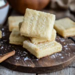 Freshly baked vanilla butter biscuits on a plate